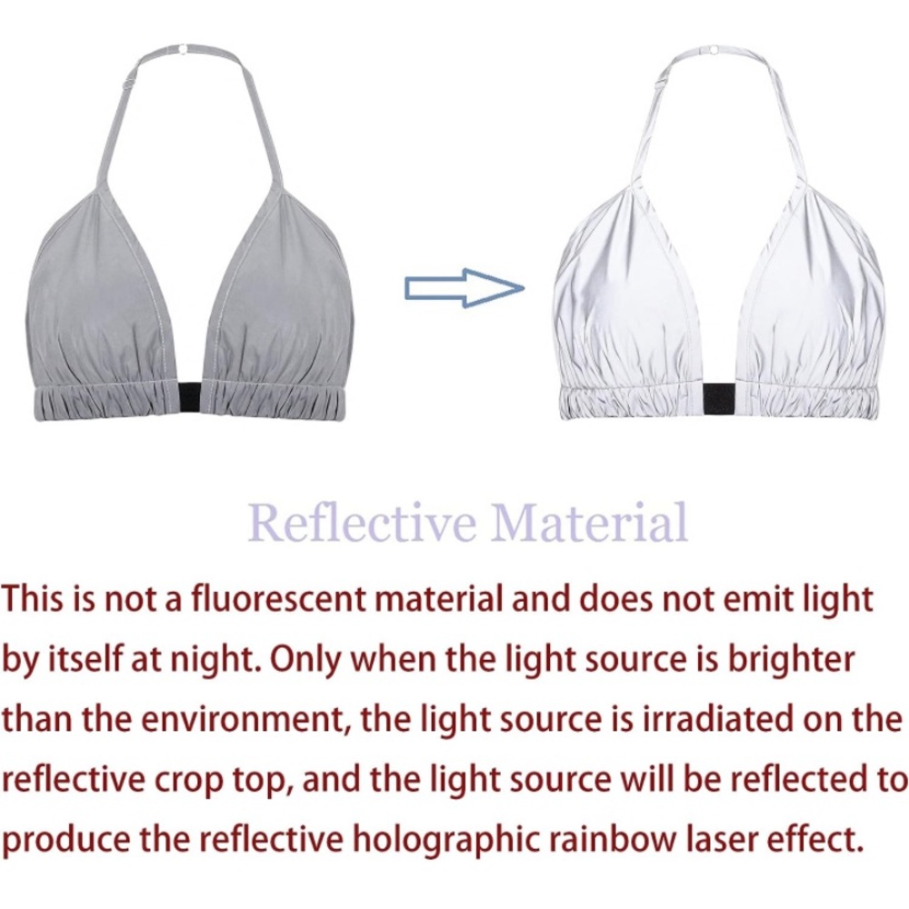 Reflective Rave Bra Top - Picture 6 of 12
